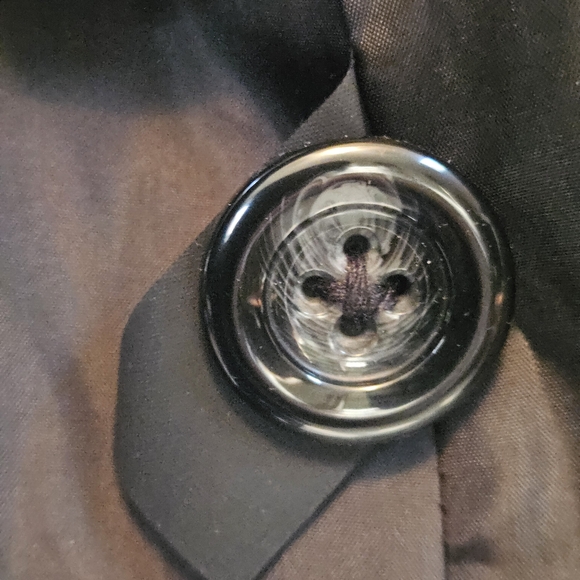 Croft & Barrow Wool Blend Coat Women's Size Large Black Single Breasted Button - Picture 7 of 13